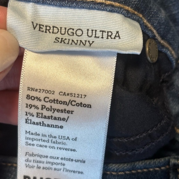 PAIGE Verdugo Ultra Skinny Jeans Women's Size 27 Dark Wash - Picture 6 of 11